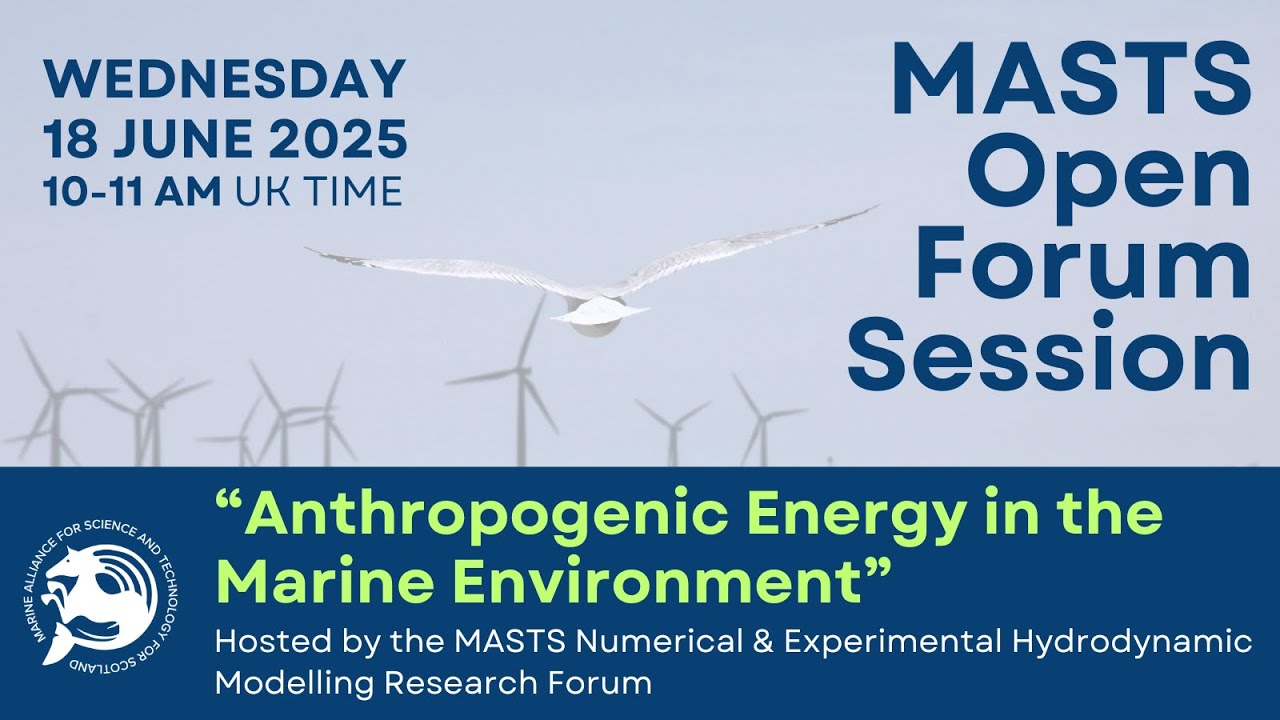 Anthropogenic Energy in the Marine Environment | MASTS Open Forum Session
