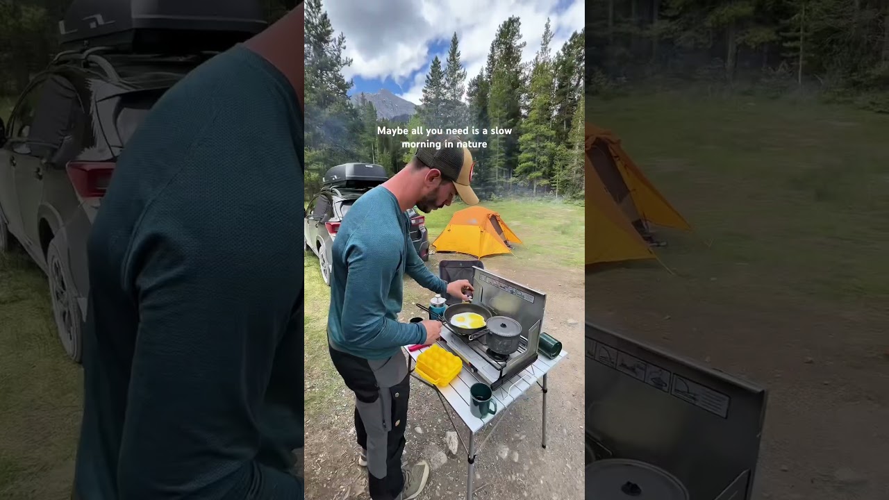 Camping & breakfast with a view ⛺️😍 