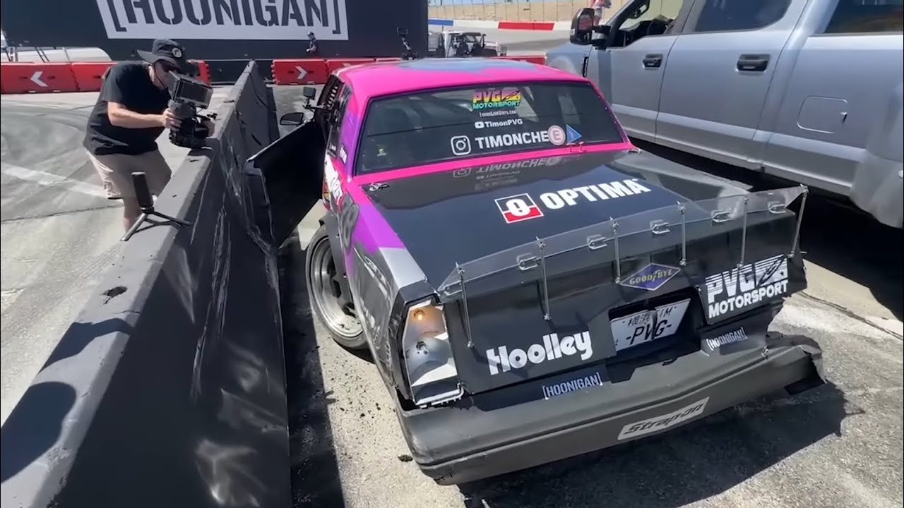 Разбил в бетон Монте Карла на съемках Hoonigan 