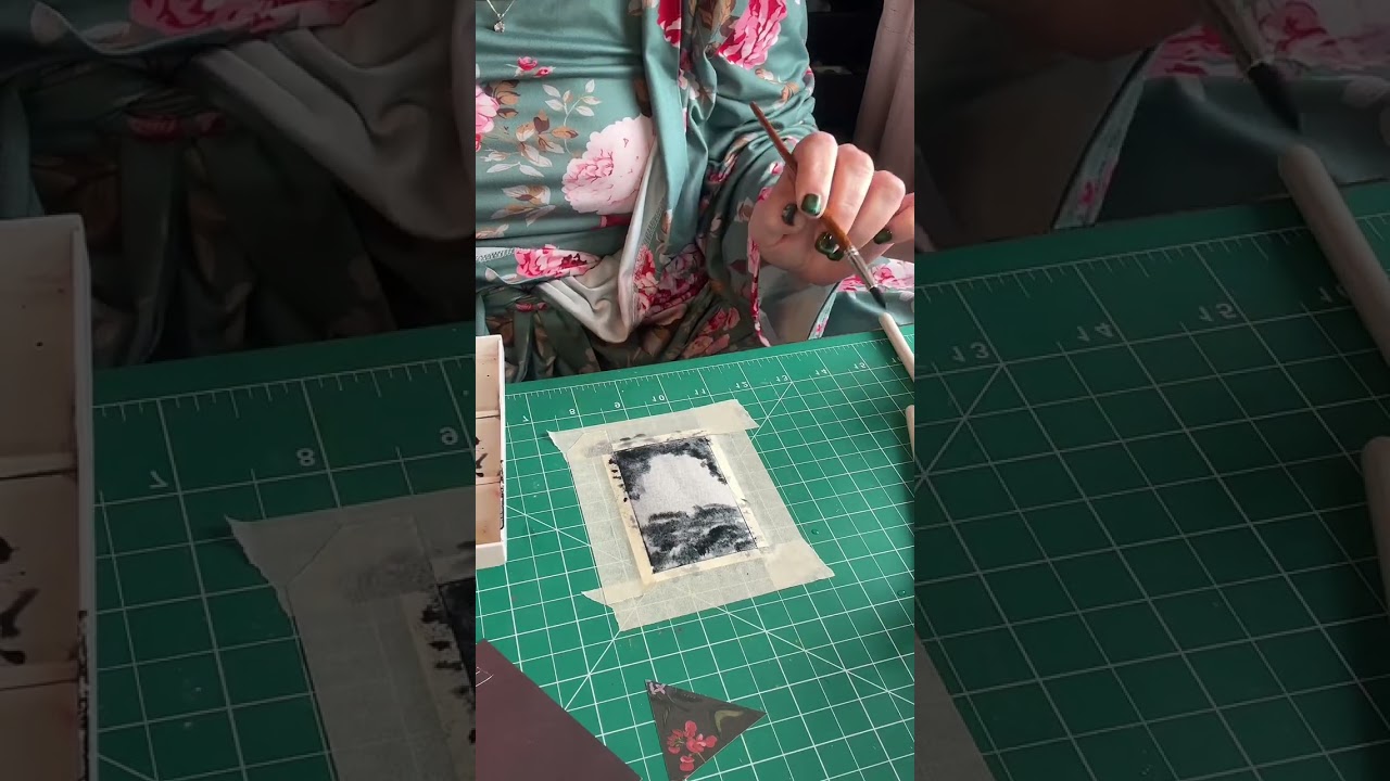Day one of 30 Hobbies in 30 days! Watercolor ATC card!#hobbyhoeclub #hobbyhoe #watercolorart
