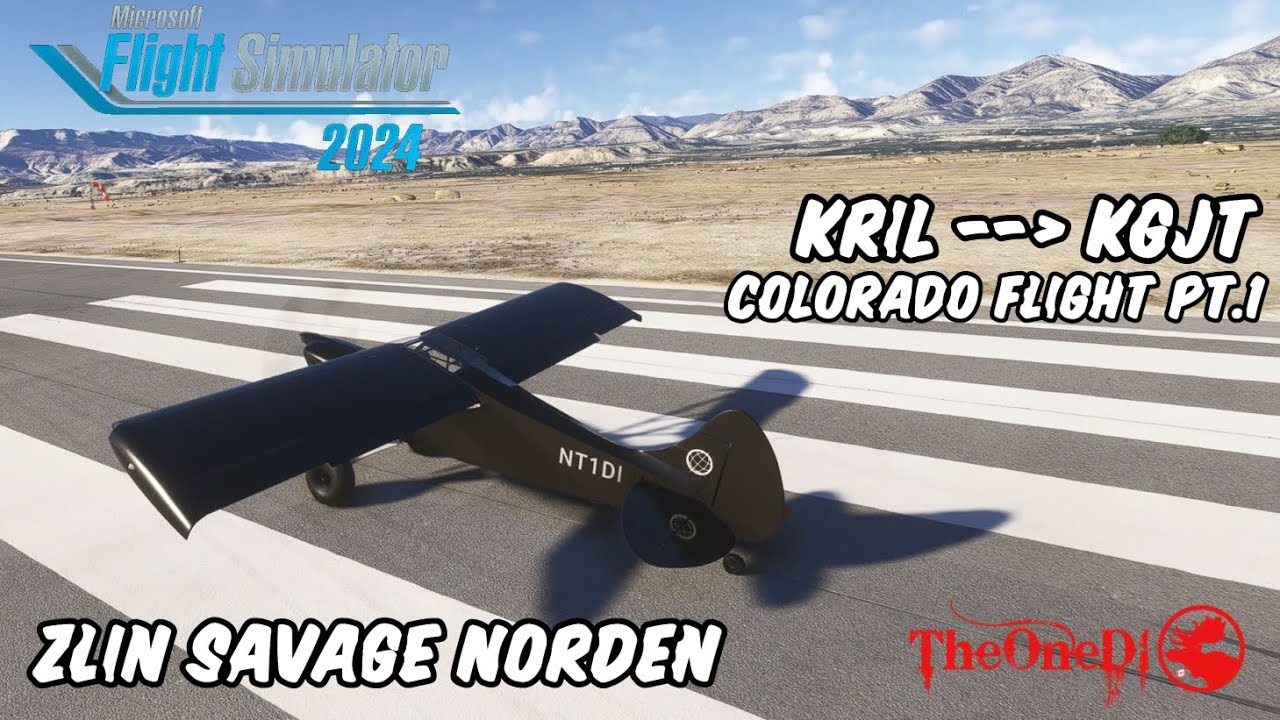 MSFS 2024 - Zlin Savage Norden - KRIL to KGJT Pt.1