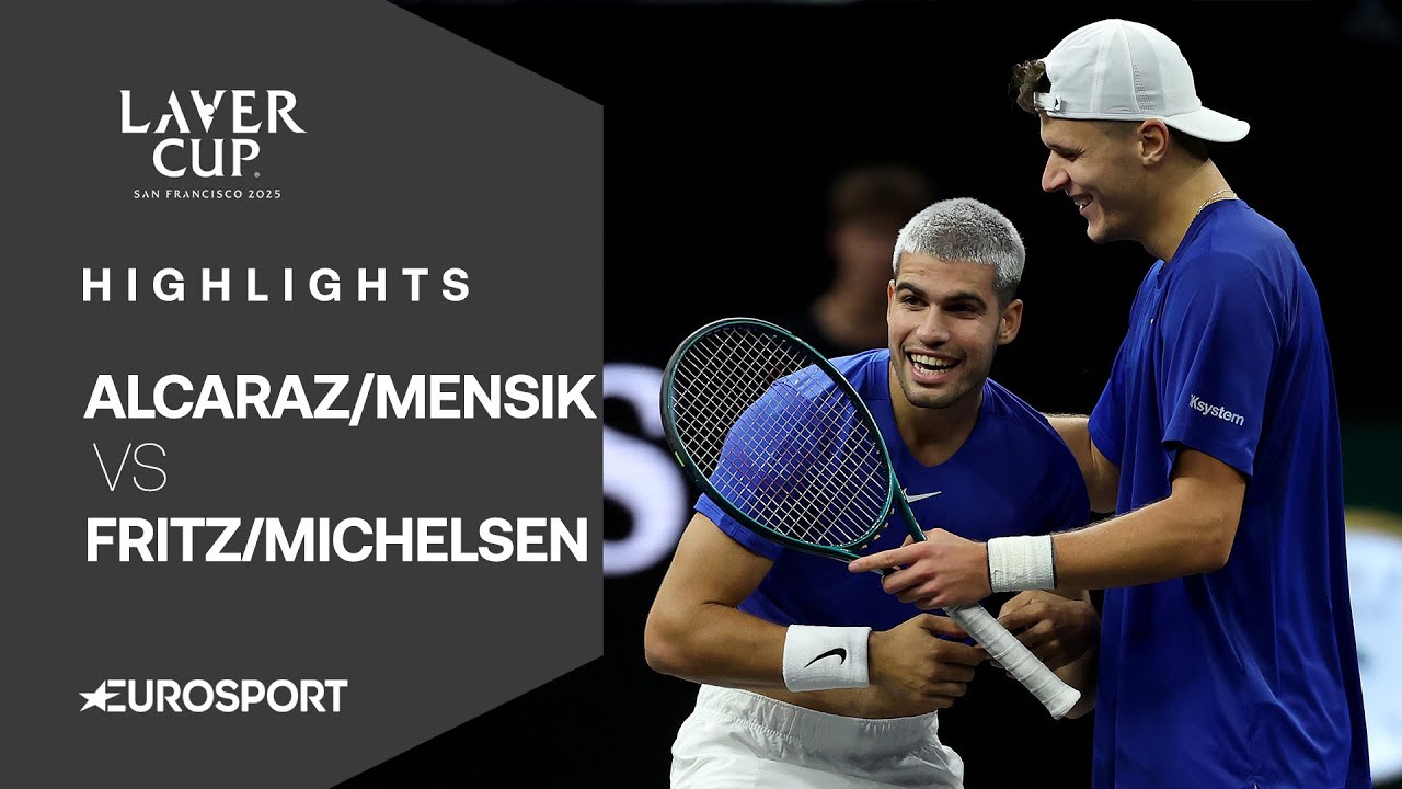 Laver Cup 2025 | Alcaraz/Mensik vs. Fritz/Michelsen | Highlights Doppel | Tennis