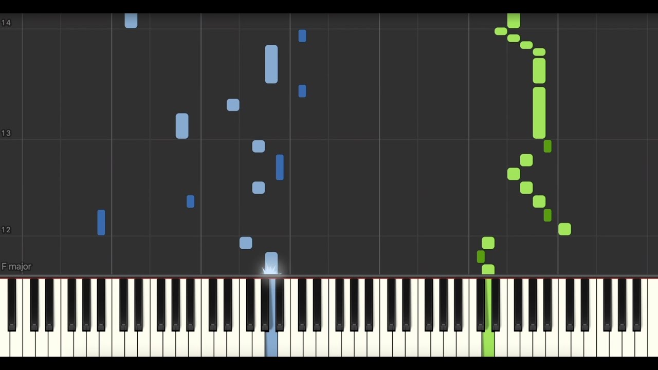 Alba (Piano theme) - Sofiane Pamart / Bon Entendeur (Synthesia Tutorial | Piano sheet)