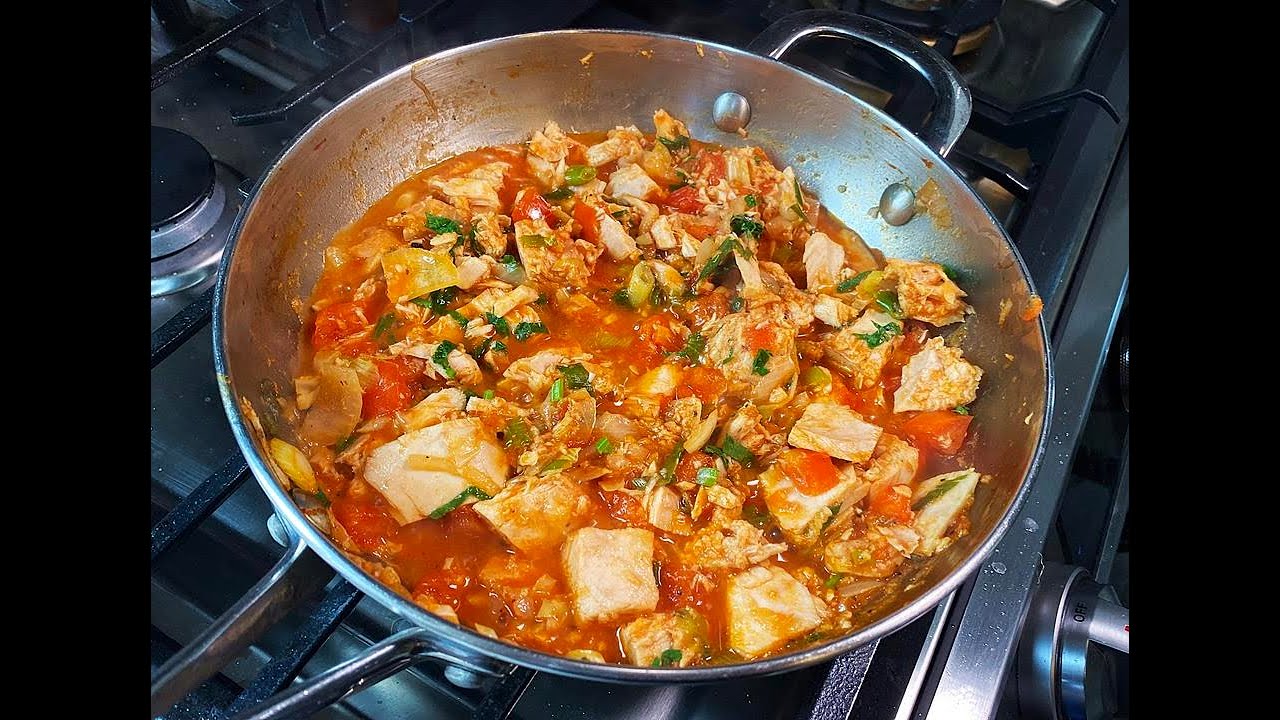 Рецепт тушеного тунца | CaribbeanPot.com
