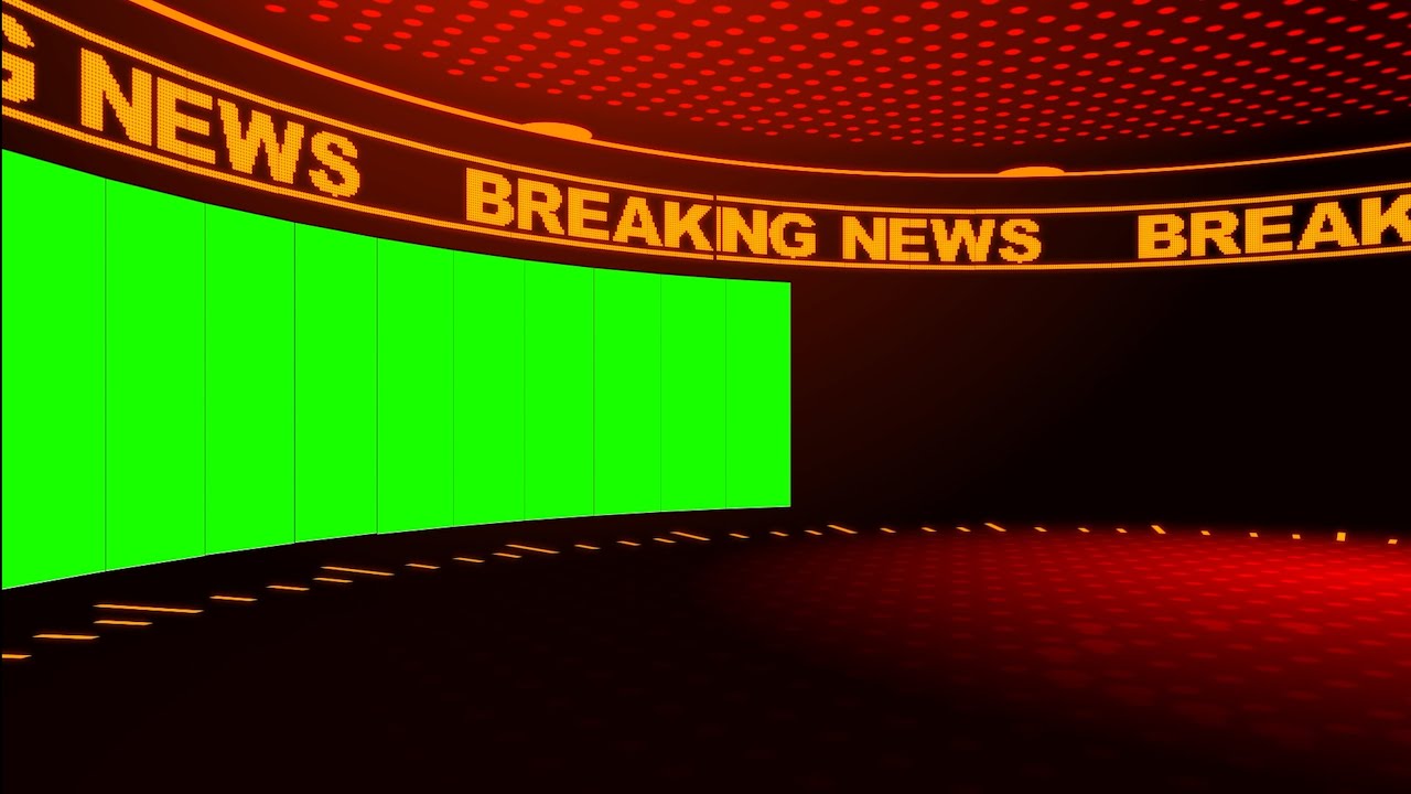 Breaking News Studio with Backgrounds and Green Screen in 4K Template | FREE TO USE | iforEdits