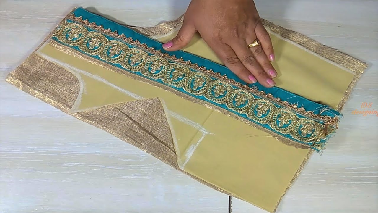 work saree blouse designs / silver colour blouse
