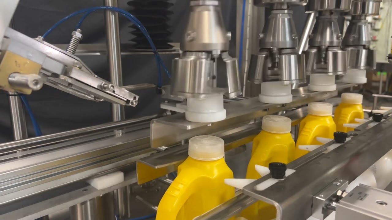 MULTIHEAD in-line Chuck capper machine by Acasi Machinery