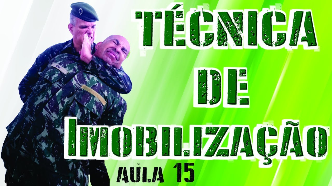 TÉCNICAS DE IMOBILIZAÇÃO Luta Militar Defesa Pessoal Exército Brasileiro Combate