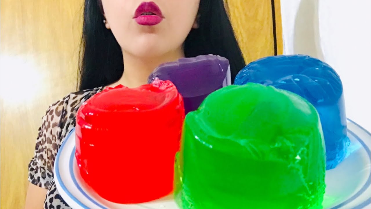 ASMR COMIENDO GELATINA/ SONIDOS COSQUILLOSOS