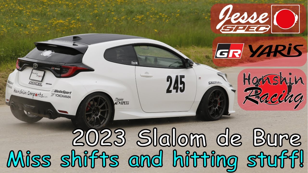 3rd Official Race with my Toyota GR Yaris GXPA16: Slalom Bure 2023! Race Footage! I hit something...