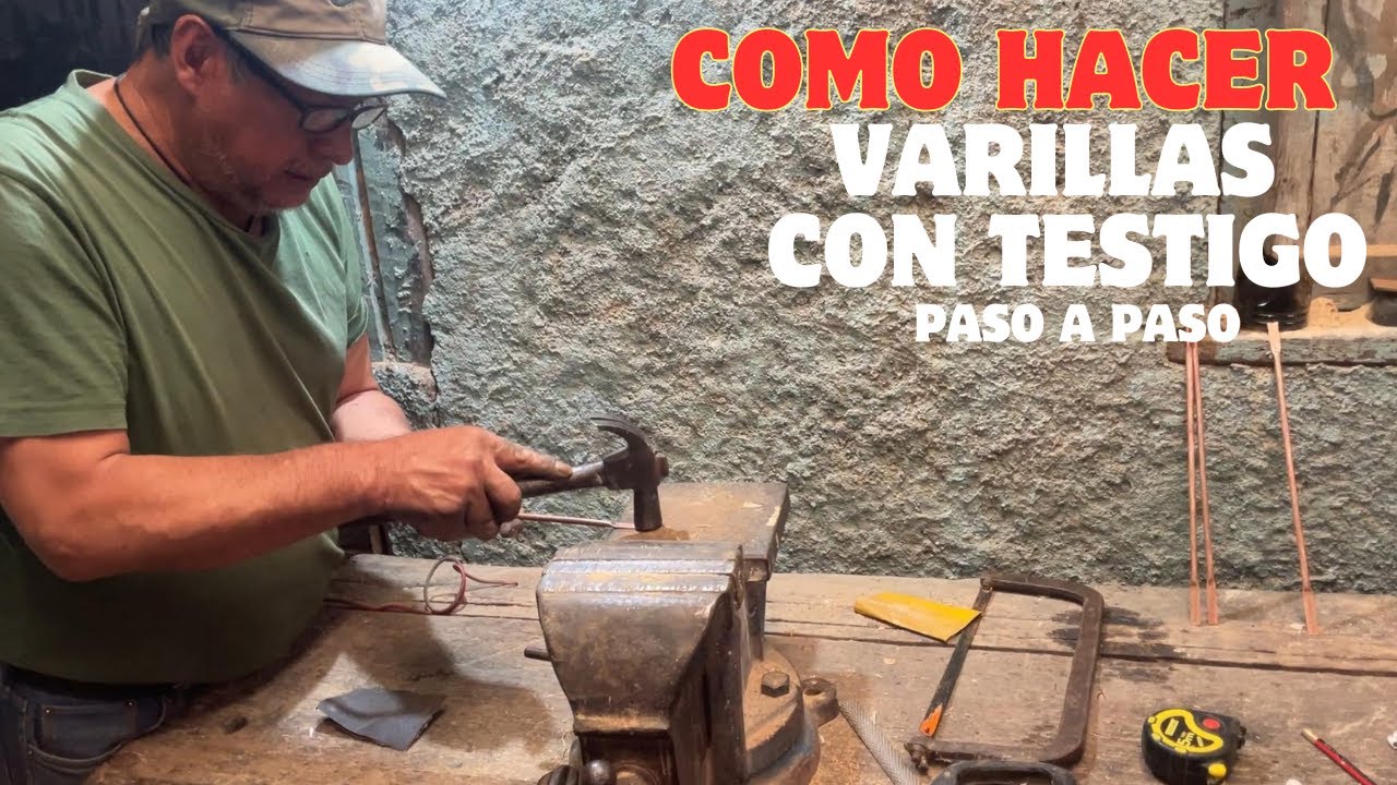 COMO HACER VARILLAS DE RADIESTESIA CON TESTIGO PARA BUSCAR TESOROS paso a paso