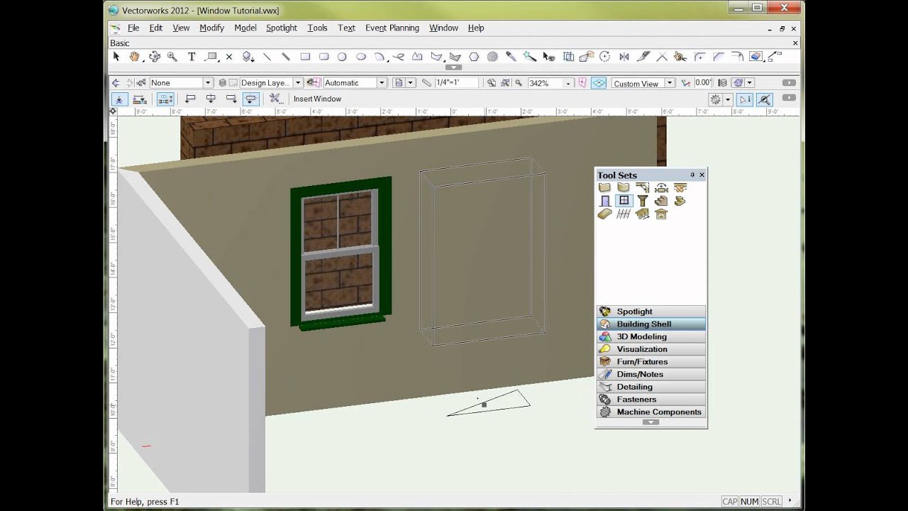 Vectorworks Window Tool