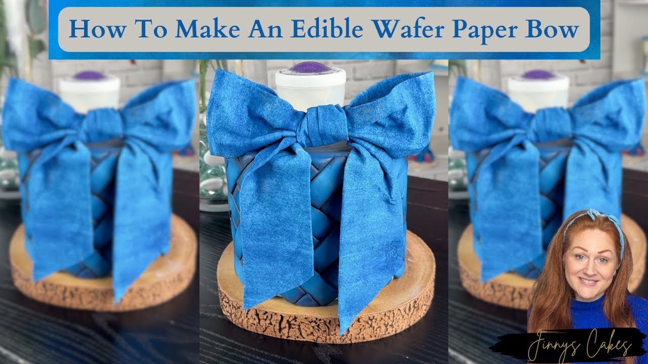 Wafer Paper  Art/ Wafer Paper Edible Fabric Bow
