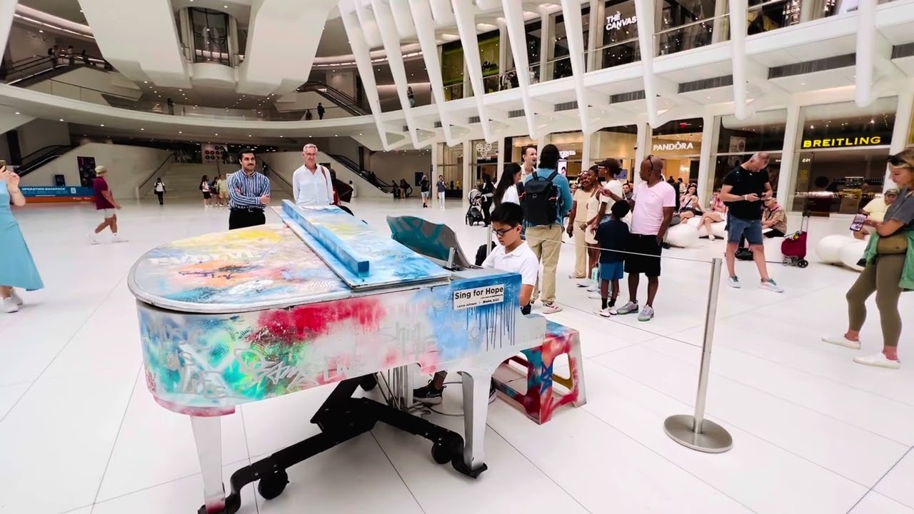 Playing Canon in D at the Oculus World  Trade Center - on the Sing for Hope piano (2nd try)