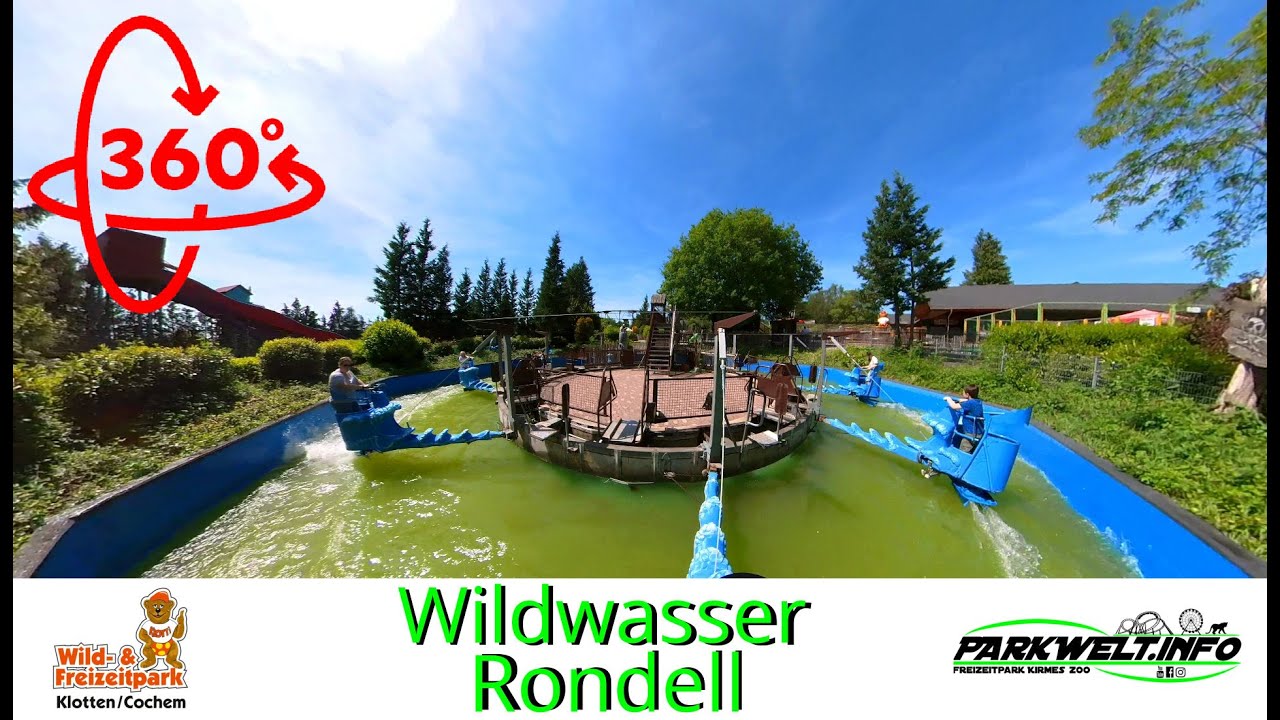 Wildwasser-Rondel - Wild-& Freizeitpark Klotten / POV 360° Onride / www.parkwelt.info