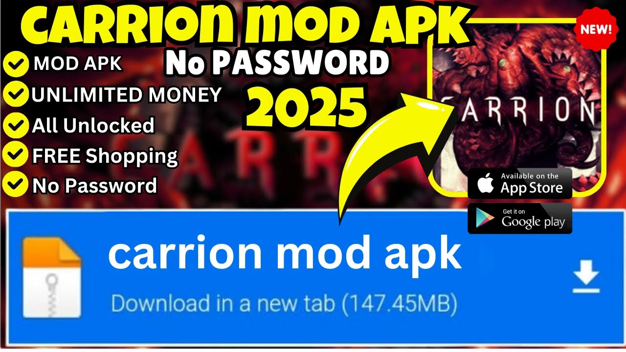 Carrion Mod APK 2025 🧟 | Enhanced Gameplay & Unique Features! 🌟 (Android & iOS)