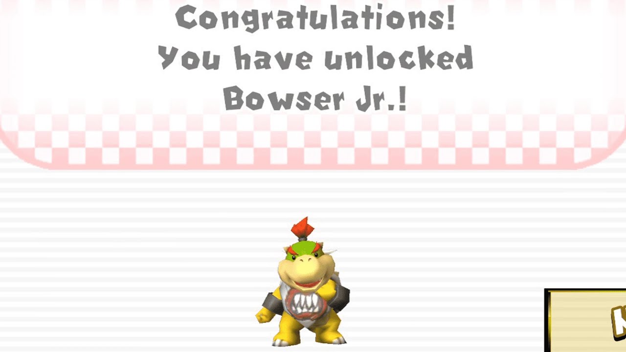 How to Unlock Bowser Jr. in Mario Kart Wii