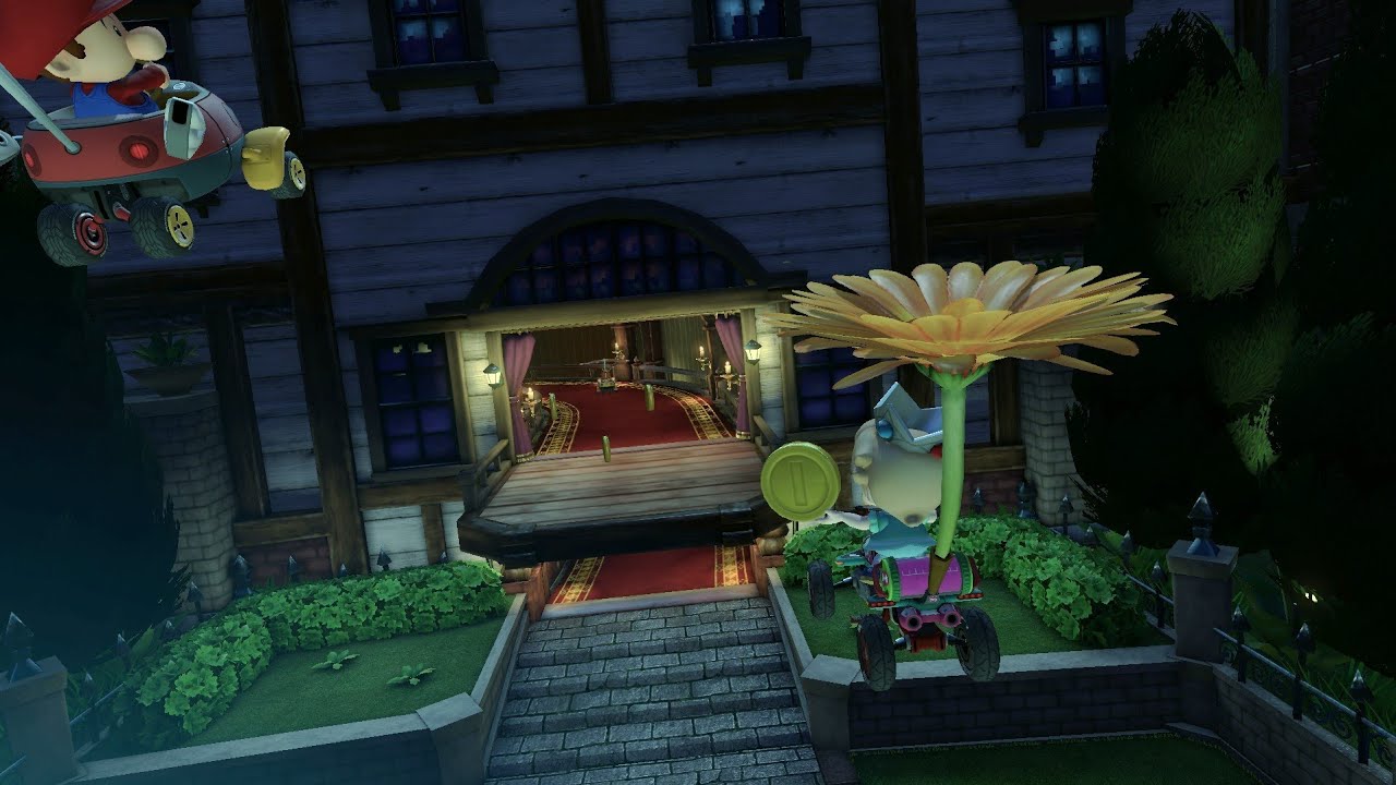 Mario Kart 8 DX (Offline) | Baby Rosalina - Splat Buggy - Slim wheels - Flower Glider
