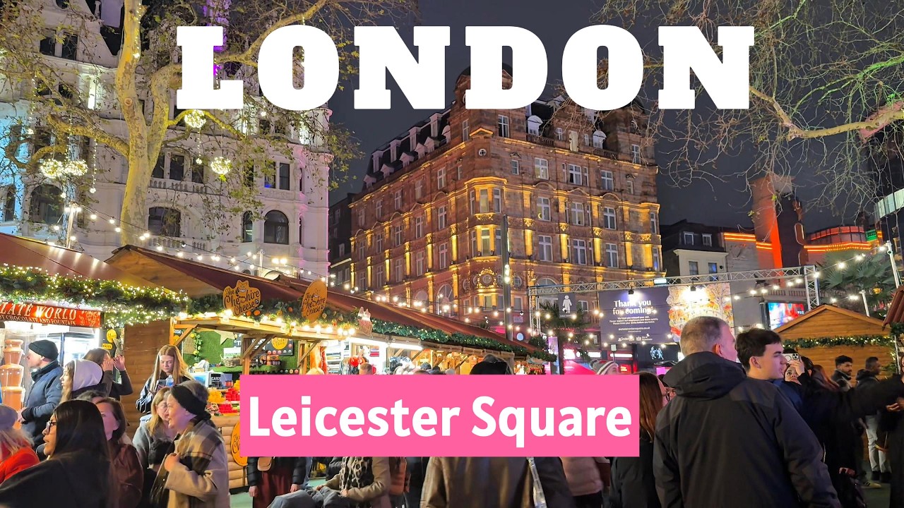 London Leicester Square at Night | Central London 4K City Walk | Streets of London | UK