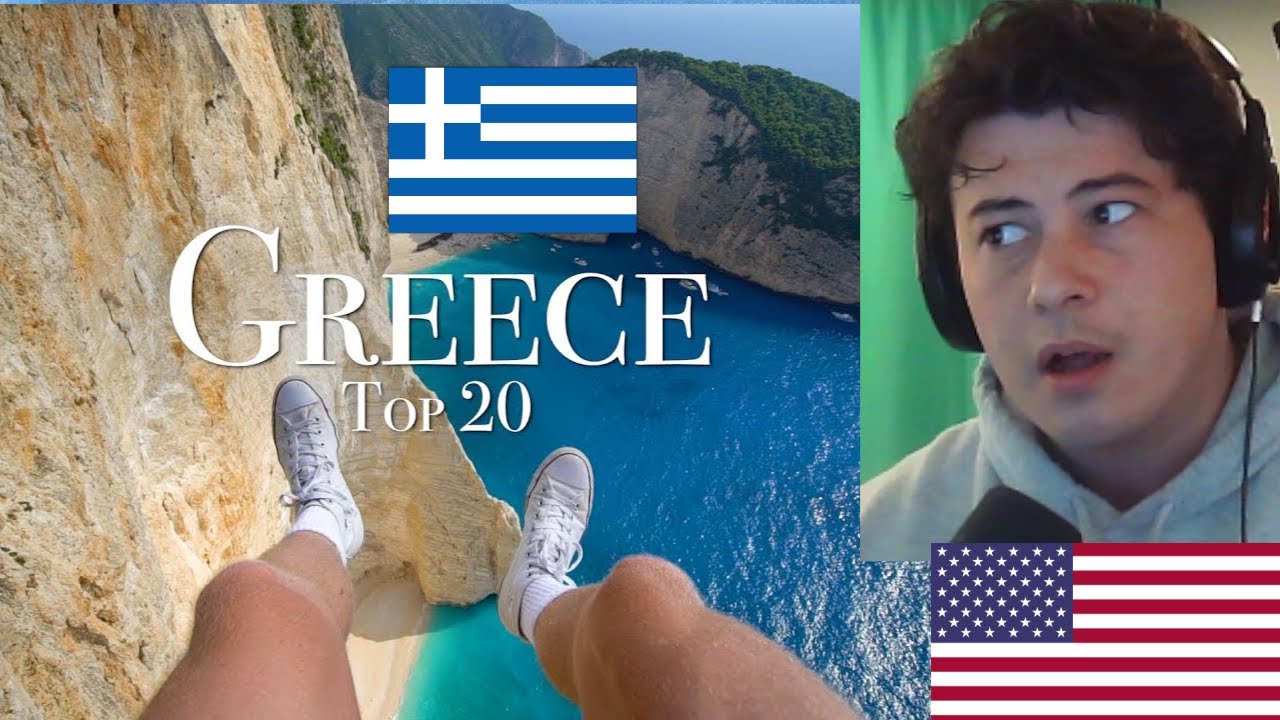 American Reacts Top 20 Places To Visit In Greece - 4K Travel Guide