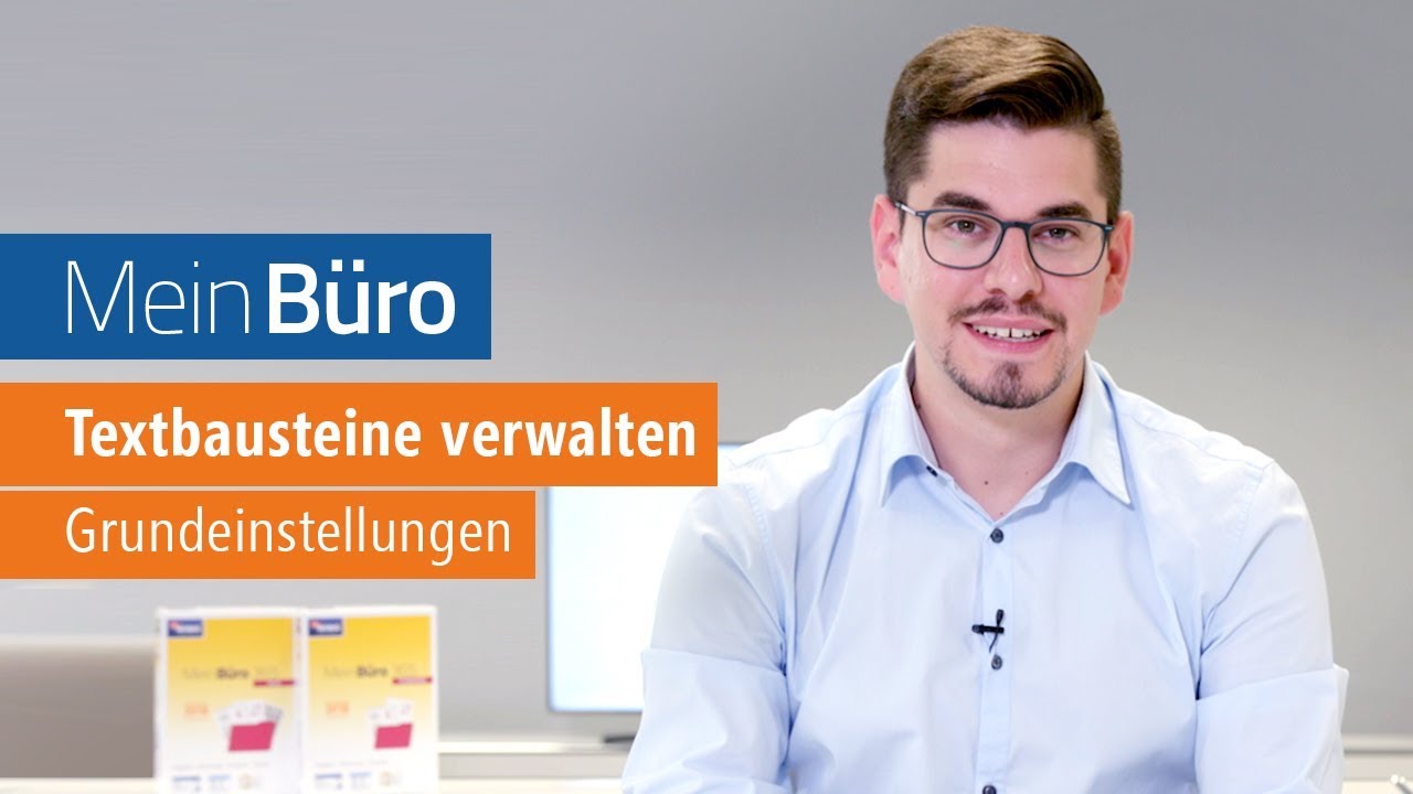 Textbausteine - WISO MeinBüro Desktop - Grundeinstellungen