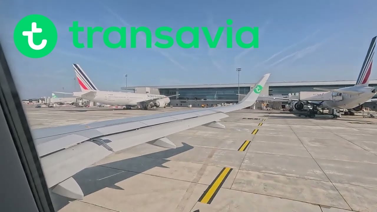 ✈️​Transavia​🟢​ A320 NEO Economy Class ​💺​Flight from Paris to Sevilla [Flight Report/School Trip]