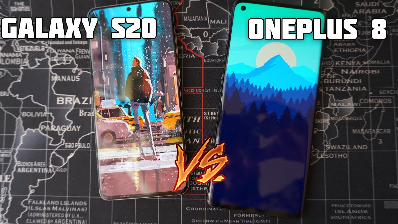 Galaxy S20 VS Oneplus 8 Speed Test