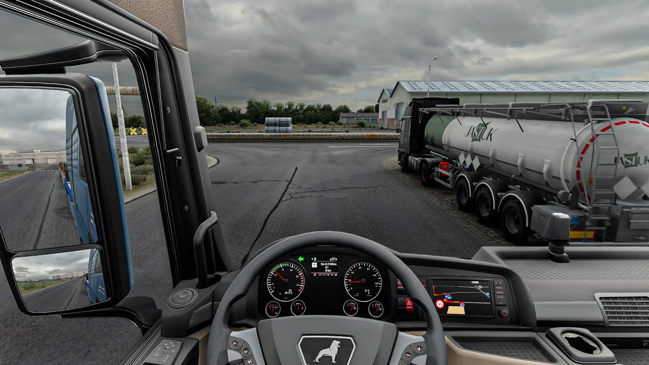 4K Realistic Ultra Graphic Rain Volvo FH5 |Euro Truck Simulator 2 Snowymoon Mod Gameplay 2025