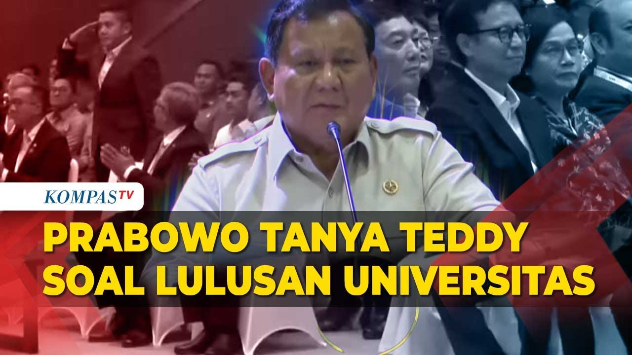 Saat Prabowo Tahu Teddy Ternyata Lulusan UI: Ada Temannya Tuh, Bu Sri Mulyani