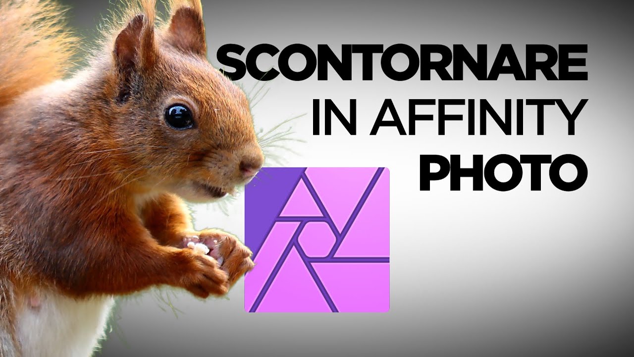 Affinity Photo - Scontornare