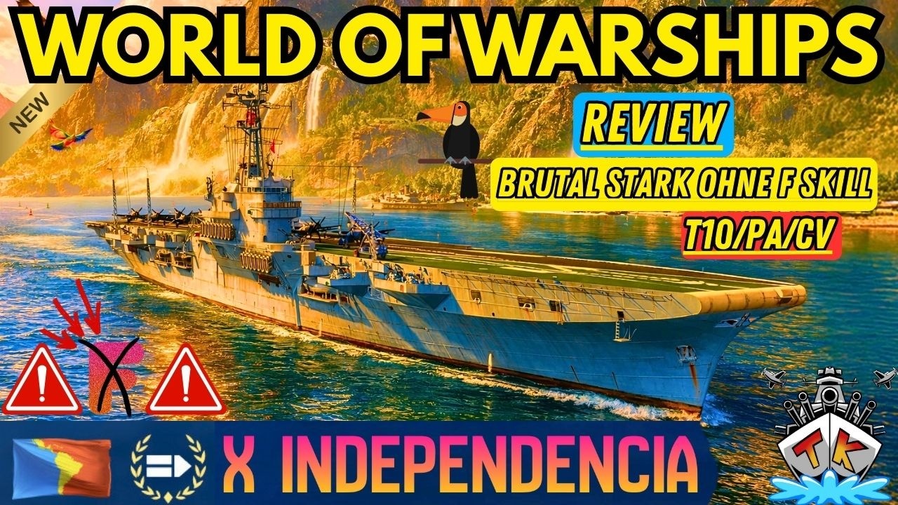 🚨 INDEPENDENCIA - BRUTAL STARKER CV 😱🔥 | Review | World of Warships 🚢