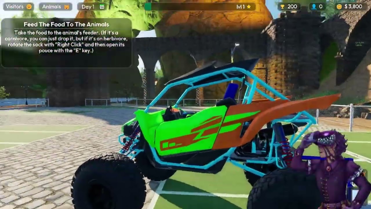 zoo life simulator | my car flew lol