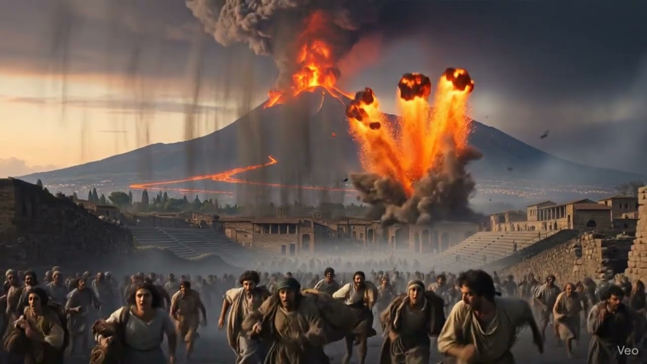Animation d éruption volcanique et fuite   Copie