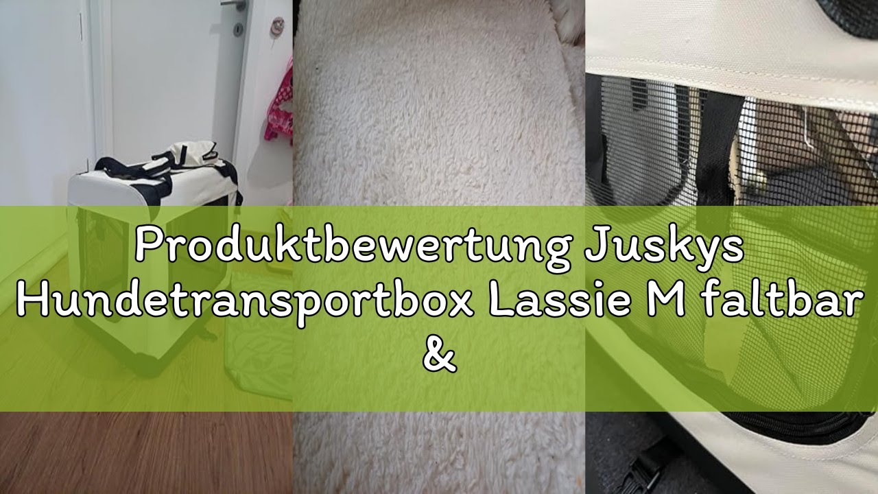 Produktbewertung Juskys Hundetransportbox Lassie M faltbar & tragbar 42x60x44 cm mit Decke, Tasche &