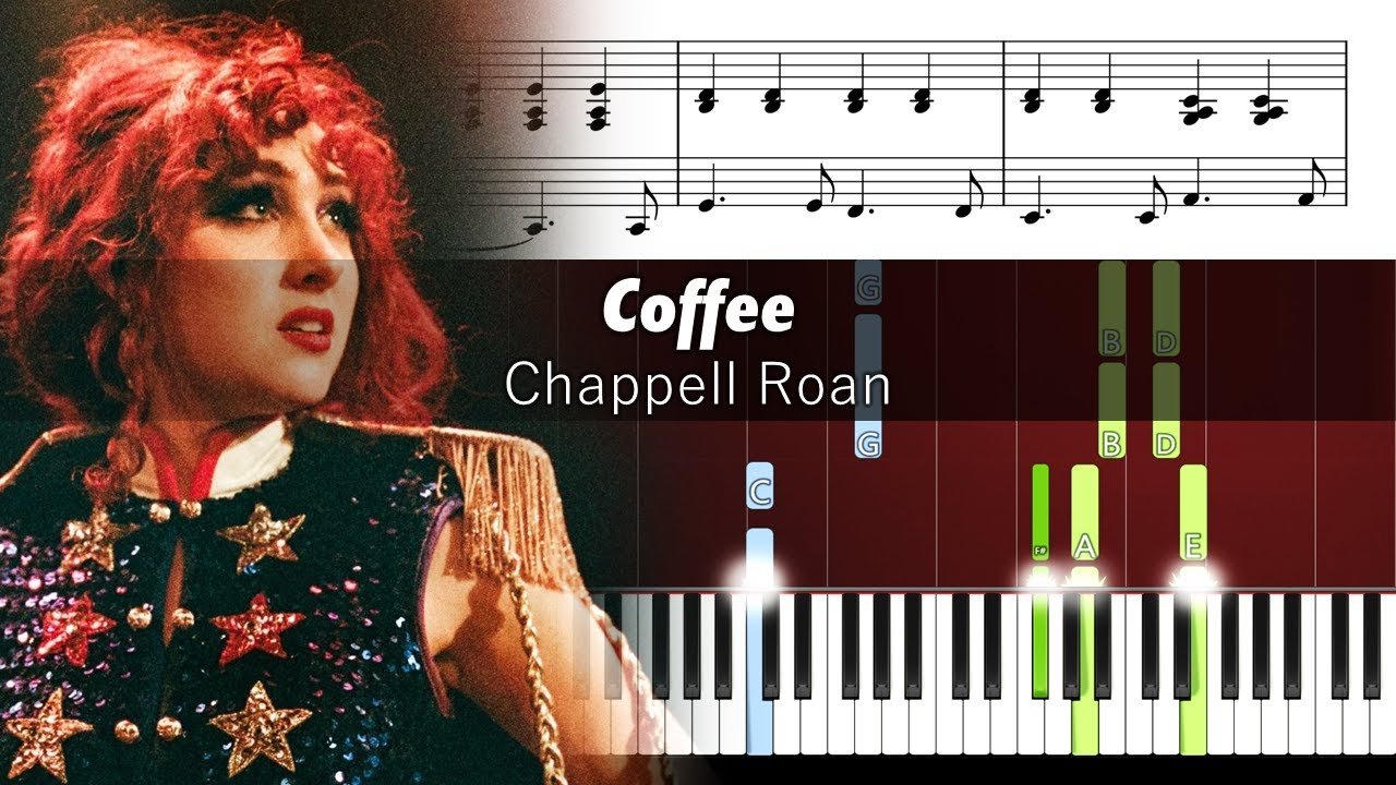 Chappell Roan - Coffee - Accurate Piano Tutorial with Sheet Music