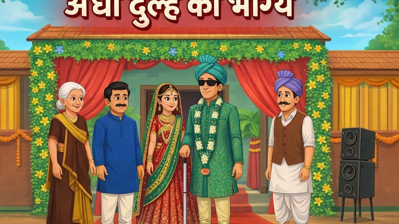 अंधा दुल्हे भाग्य |Hindi Kahani | Moral Kahaniyan | Bedtime Stories | Hindi Kahaniya |@JitankToons 