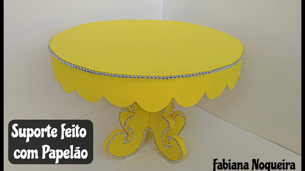 Suporte Feito com Papelão / Suporte Estilo Provençal  💓🎂