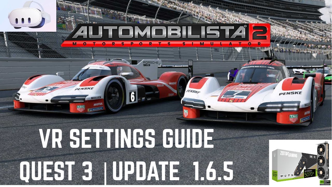 Automobilista 2 VR Settings Guide For Quest 2 & 3 | RTX 5070Ti 120FPS 