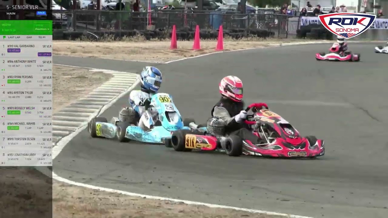 2023 ROK Sonoma Go Karting Race 8 - Senior VLR