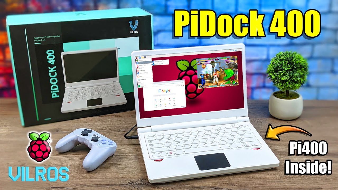 Превратите свой Pi 400 в 13,3-дюймовый ноутбук Raspberry Pi с помощью PiDock 400!