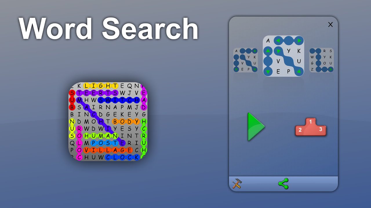Word Search - Play a free game of infinite puzzles