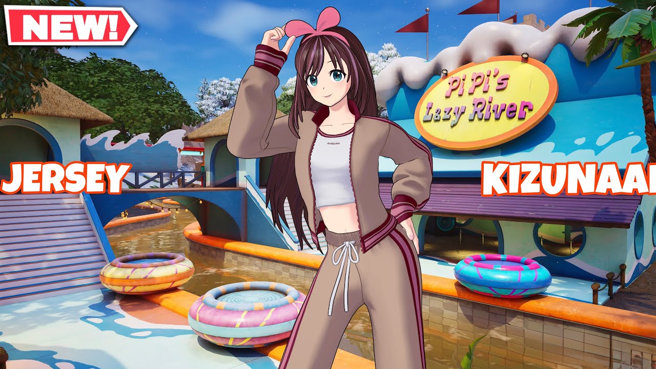 Fortnite Jersey Kizunaai Skin Gameplay (Full Showcase)