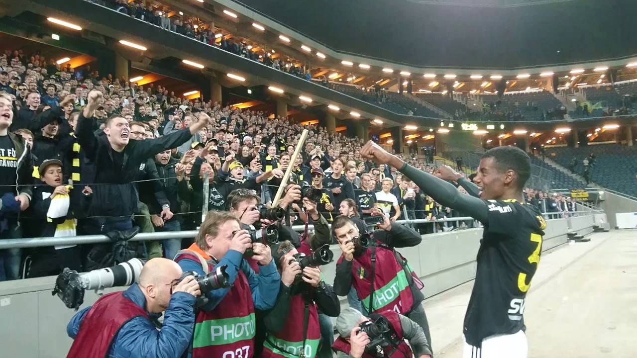 Alexander Isak drar igång klacken (AIK - Norrköping 6-0)