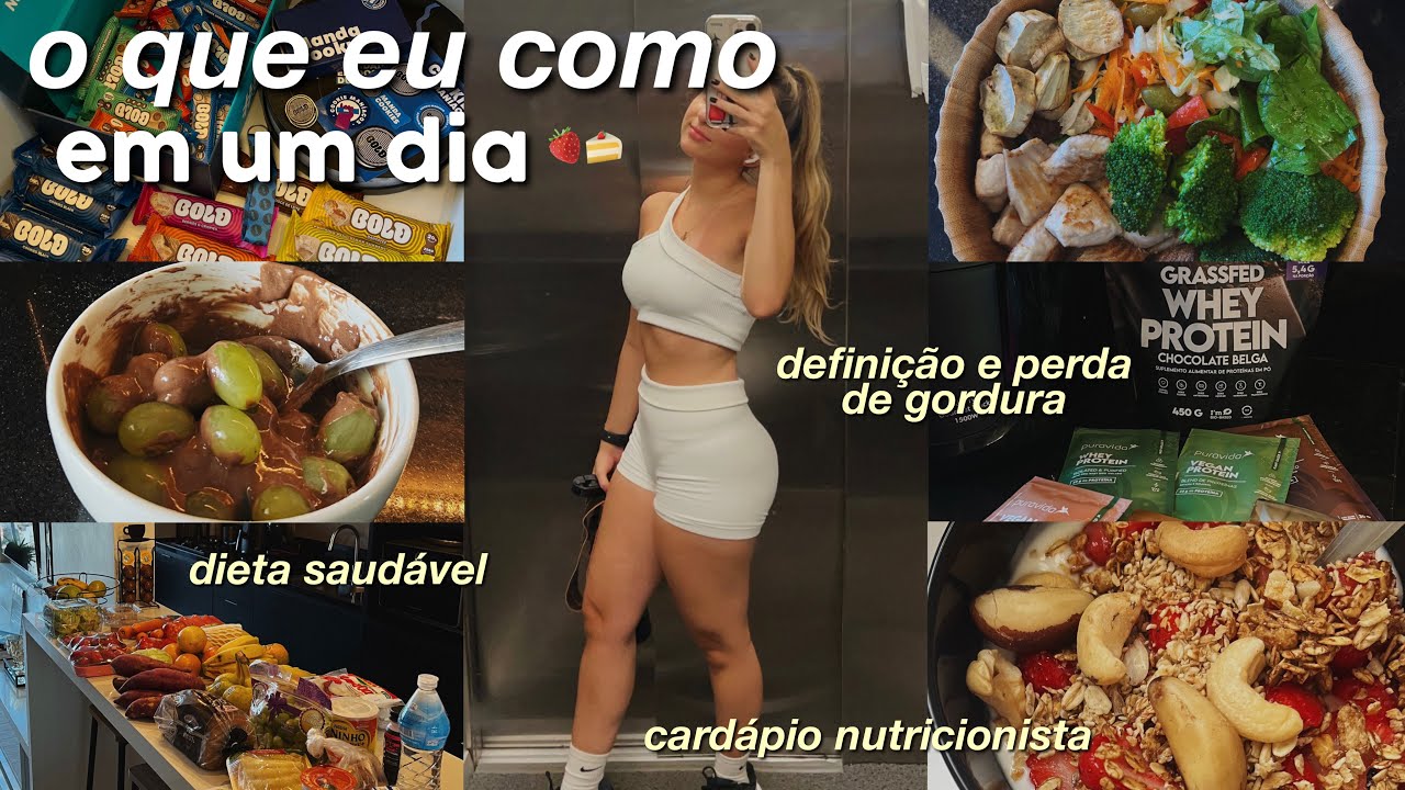 ACORDANDO 6H | o que eu como em um dia para definição e para ser mais saudável