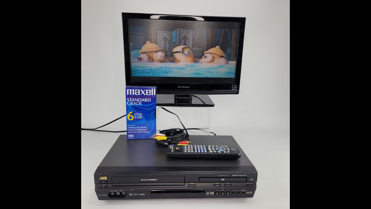 Showcasing The JVC DVD VCR HR-XVC26U Combo Player VHS Recorder Working! For Sale on eBay!