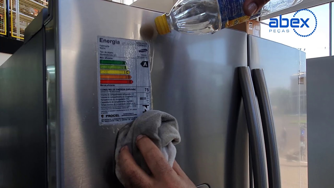 DICA ABEX - Como remover adesivo da geladeira, R&aacute;pido e Facil  !