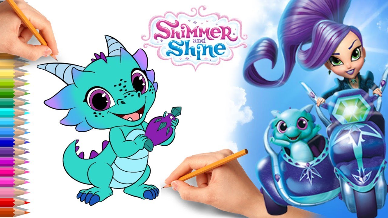 How to draw Nazboo from Shimmer and Shine