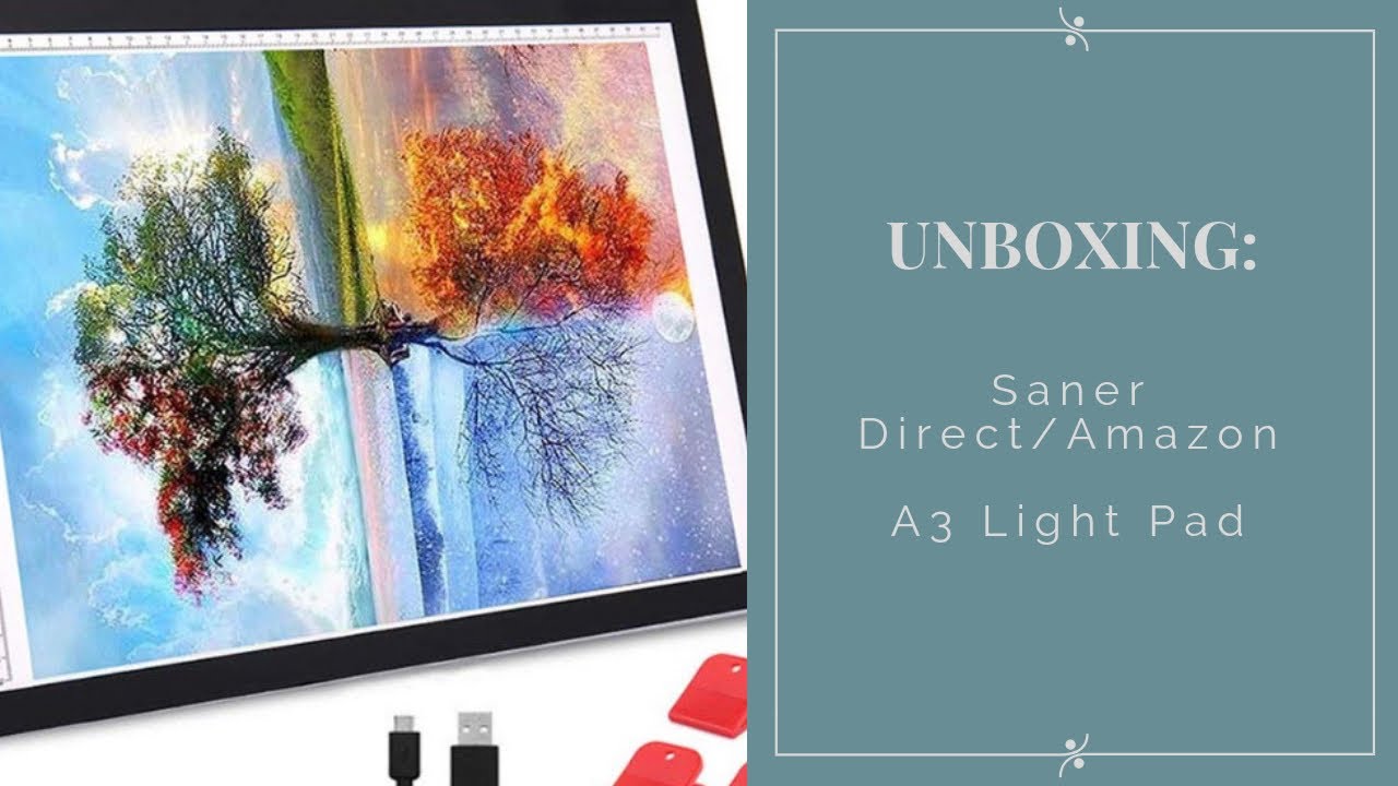 Unboxing: A3 LED Light Pad - Saner Direct/Amazon - diamond painting
