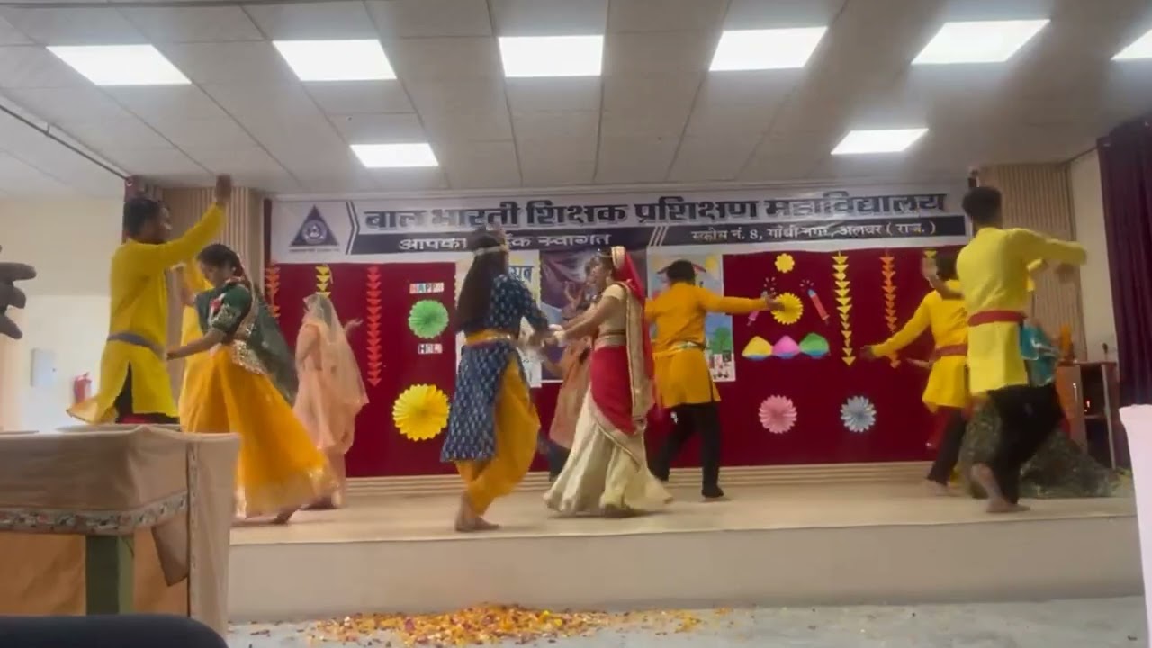 Fagotsav/holi utsav dance performance || Gori se laal song dance || bal bharti TT college Alwar 