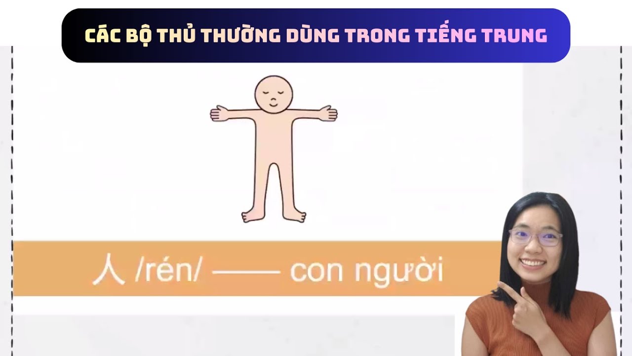 👩‍🏫 Hướng dẫn cách học 100 bộ thủ phổ biến trong tiếng Trung - Nhóm bộ thủ số 2: 人 📚🙋‍♀️